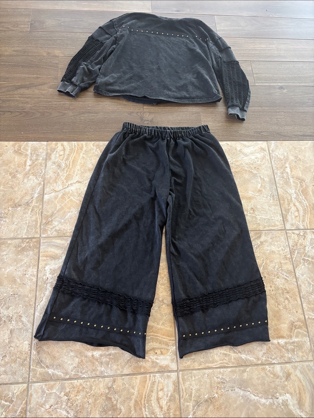Embellished sweat outfit xl